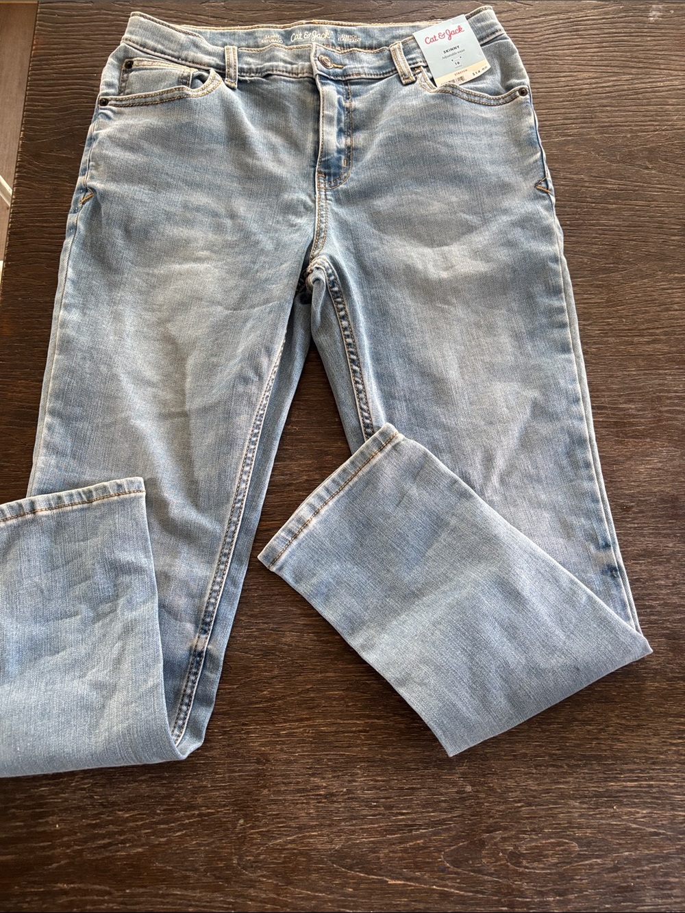 Cat & Jack Faded Light Blue Skinny Jeans NWT